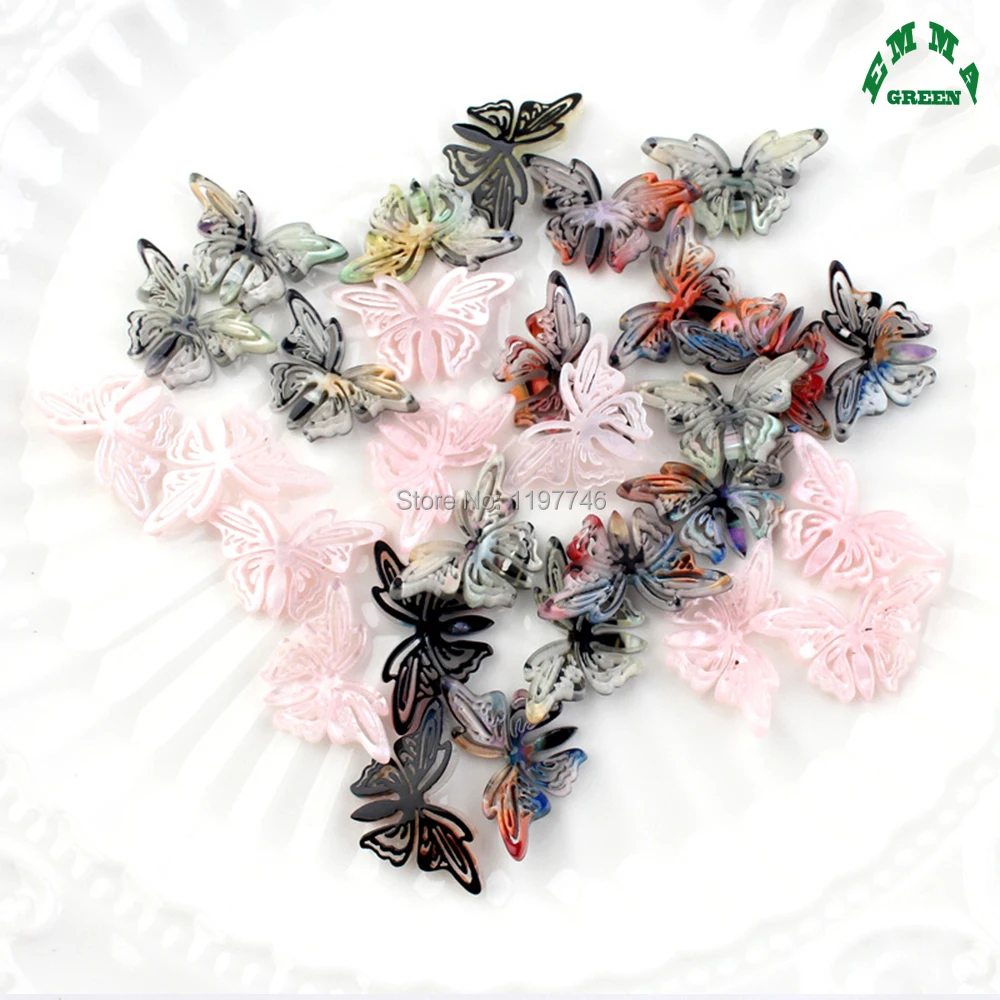 

Butterfly Cabochon 10Pcs Cute Flatback Resin Embellishments Kawaii Colorful Insects Cabochons For Scrapbooking