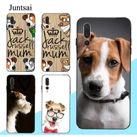 dog jack russell terrier case for huawei p30 lite p40 p20 pro p smart 2019 2021 nova 5t honor 50 8x 9x 10i cover