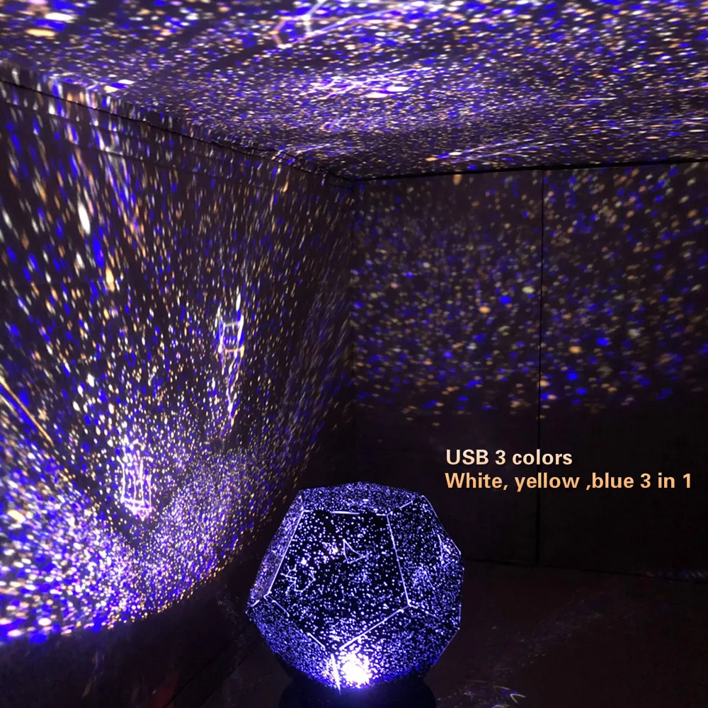 Mini Movie Star Sky Projector Modern Lamp Galaxy Light  Color Night Lighting Lamp Leds Sensor Light For Child Decoration Bedroom