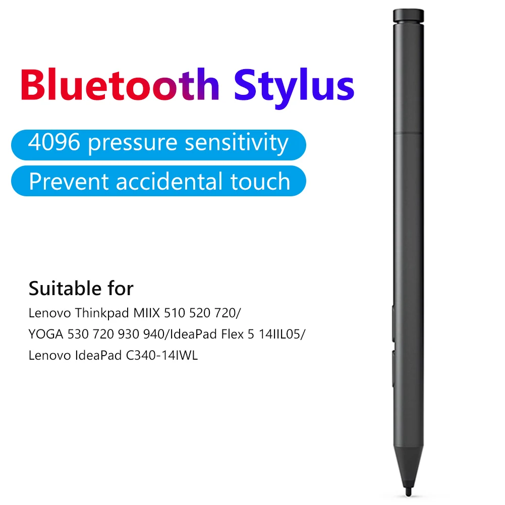 

4096 Touch Stylus Pen for Lenovo Thinkpad MIIX 510 520 720/YOGA 530 720 930 940/IdeaPad Flex 5 14IIL05/Lenovo