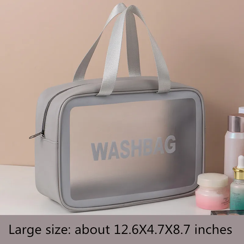 Дорожная сумка для хранения косметичка прозрачная ухода за кожей ванной комнаты