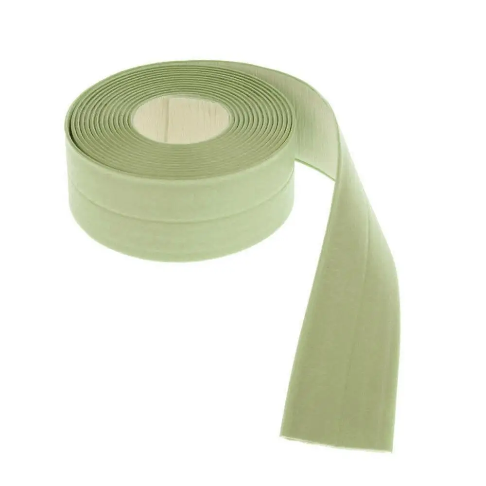 Green 38mm-3.2 m Кухня Резиновая лента самоклеящаяся Водонепроницаемая плесень устойчивая резиновая уплотнительная клейкая лента для ванной комнаты Туалет стены угол - Цвет: Green 38mm-3.2 m