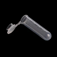 50pcs 5ml plastic transparent test centrifuge tube bayonet vial sample laboratory container new laboratory supplies