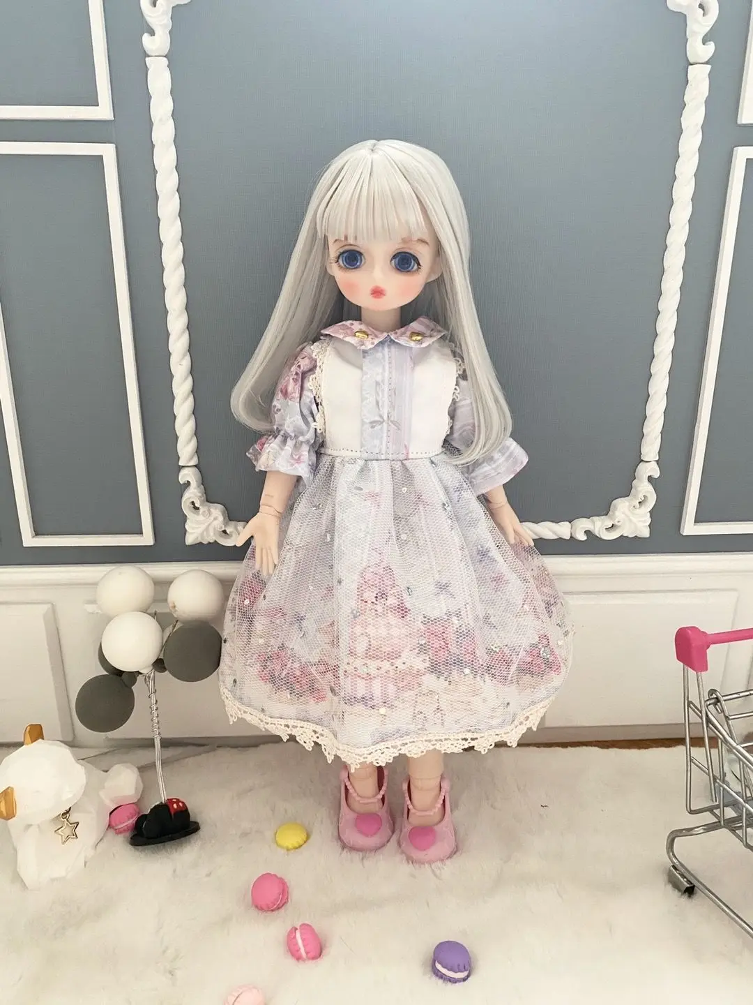 Изменяемая парик BJD кукла для 30 см Bjd с игрушка окружность головы 15 5 мини игрушки