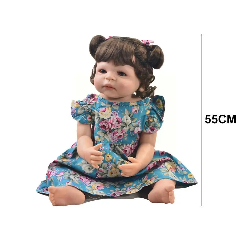 

Smiling Face Fiber Hair 20 Inch 50Cm Dolls New Cloth Reborn Special Design Body For Children's Gifts Toys U1B3