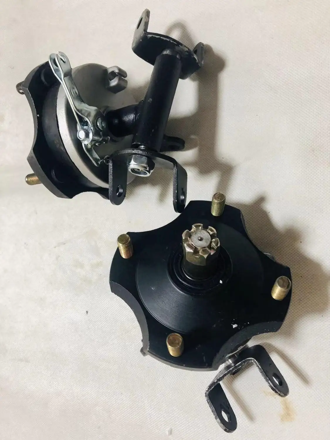ATV GO KART картинг DIY амортизаторы передней подвески мотоцикла барабанные тормоза маятники с фланцем кулака