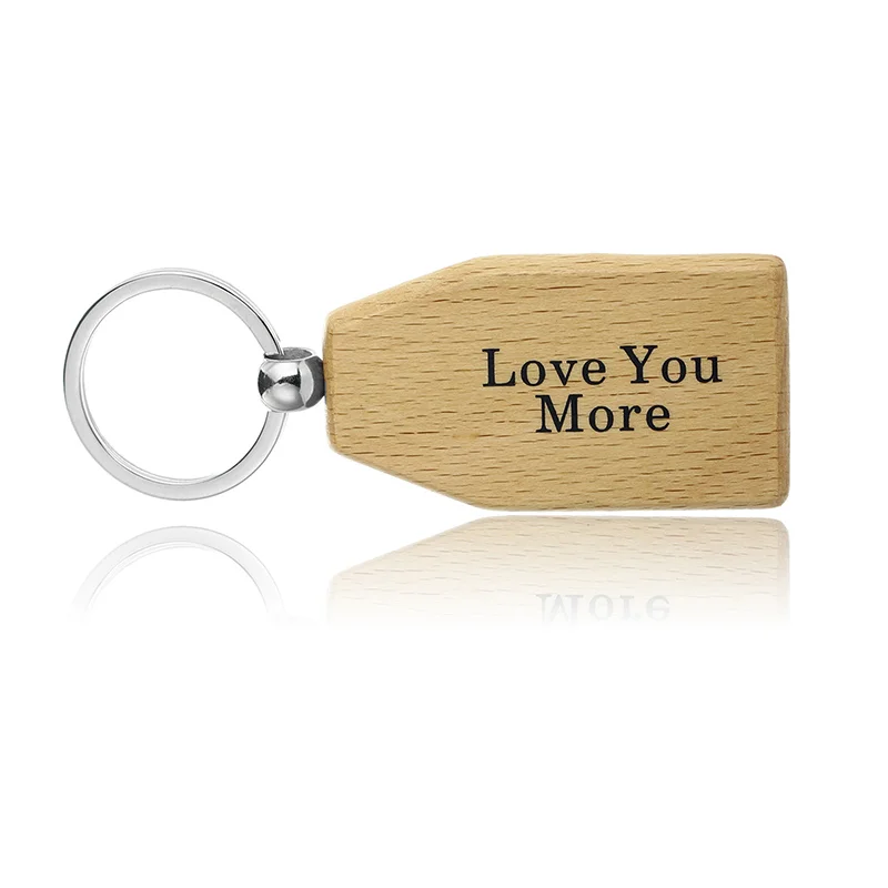 Деревянный брелок мама папа Love You More я никогда не буду любить тебя деревянный