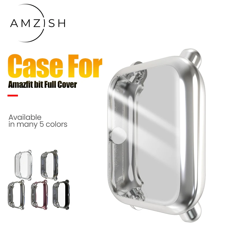 amzishЗащитный чехол из ТПУ для Huami Amazfit Bit S цветной защитный Smart Watch|Смарт-аксессуары|