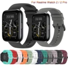 Ремешок для наручных часов Realme Watch 2  2 Pro, силиконовый браслет для смарт-часов Realme Watch S Pro, аксессуары для часов, 22 мм