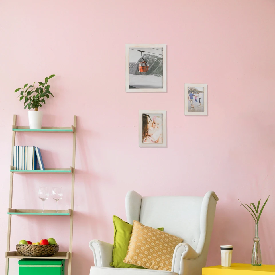 

OuXean 8x10 Picture Frame 20x25cm White Wood Photo Frames Collage with PVC for Wall or Tabletop Display 2 Pieces Pack