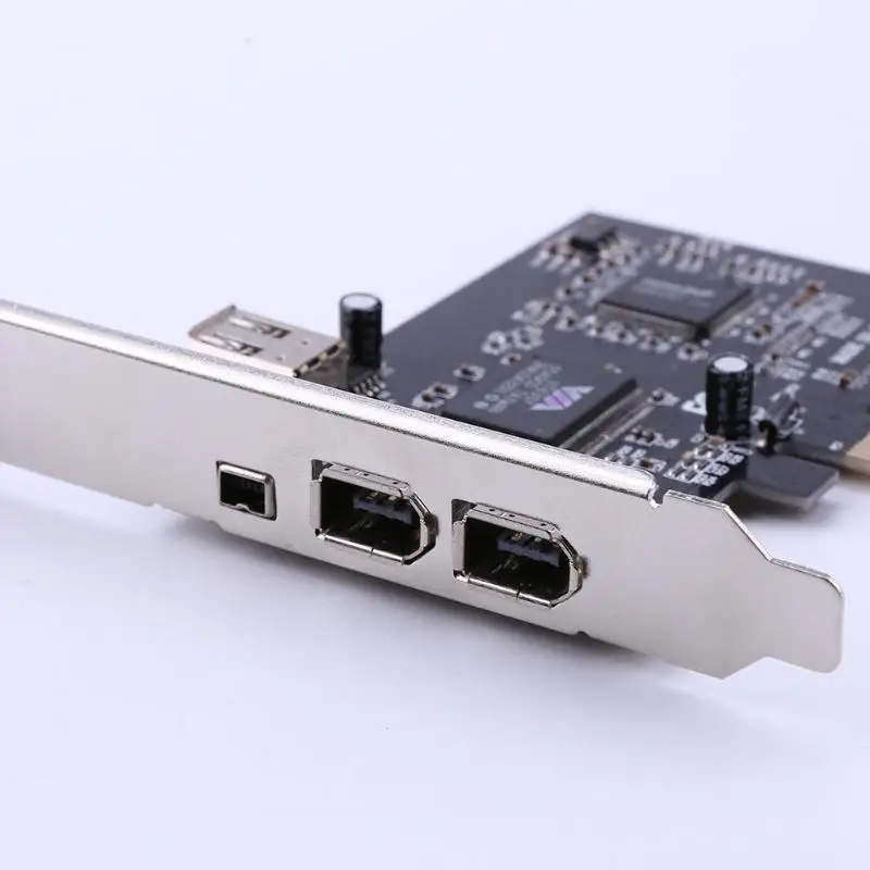 Плата расширения PCI E к IEEE 1394 1x 4Pin 2x 6Pin DV 3 порта 1394A компьютерные компоненты и