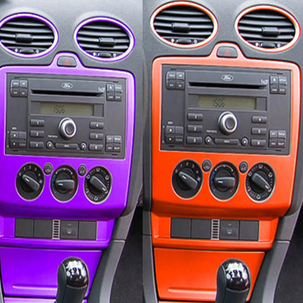 Для Ford Focus 2005-2008 внутренняя Центральная панель управления дверная ручка 3D/5D наклейки из углеродного волокна наклейки аксессуары для автомобиля