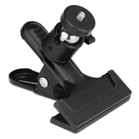 clip clamp holder mount with universal metal standard ball head 14 screw for camera flash holder bracket for photography