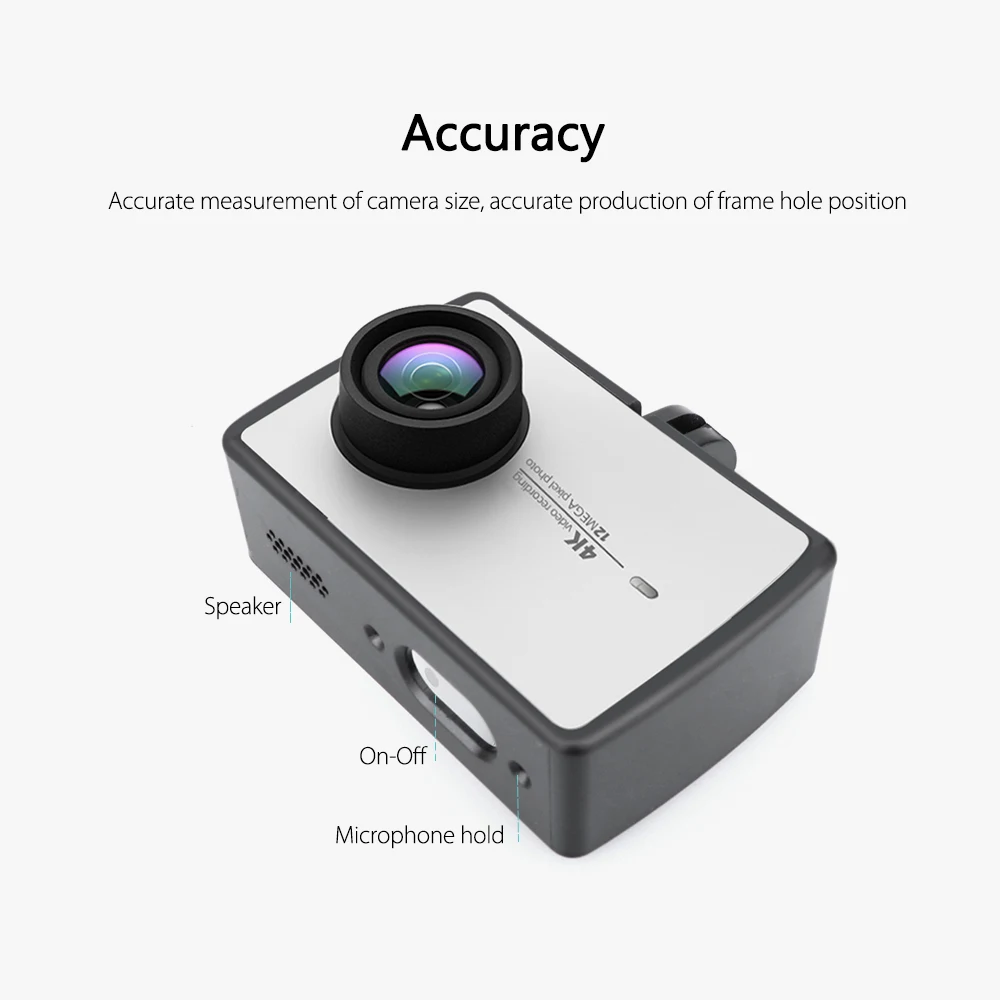 Vamson Аксессуары Корпус Боковое крепление защитная рамка чехол для Xiaomi YI 4K для YI Lite камера 2 с креплением база и винт VP645