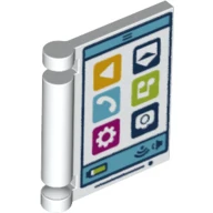 

1pcs Building block parts 24324 24093 28684 29167 2x2 flip book white brown transparent printing