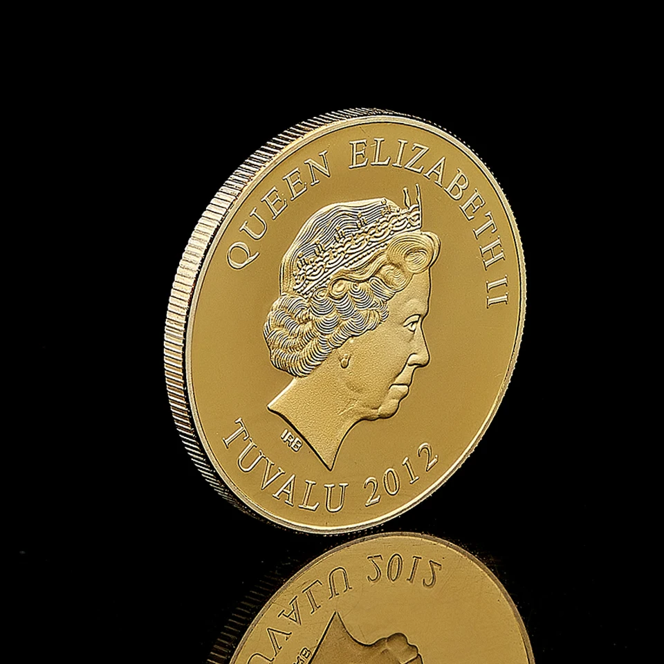 

2012 Canada RMS Titanic The Voyage Titanic Ship and Travel Map Gold Plated Coin Gold Commemorative Coin Tragedy Of The Titanic