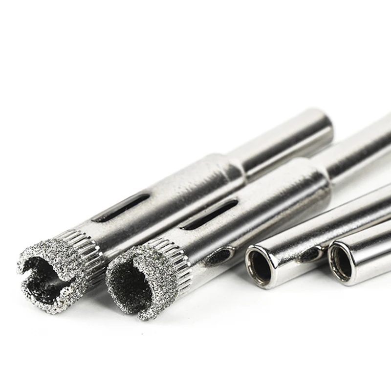 

3-8mm Diamond Coated Core Hole Saw Glass Drill Bit Set For Marble Ceramic Tool