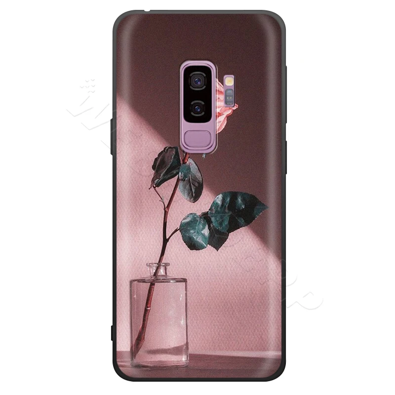 Webbedepp черный эстетичный розовый чехол для Samsung Galaxy A3 A5 A6 Plus A7 A8 A9 J6 M20 A10S A20S A30S A40S
