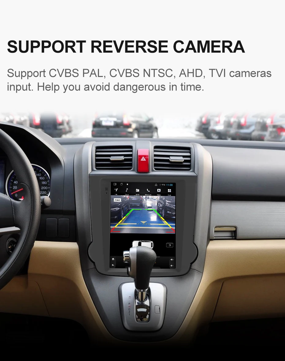 Isudar H53 Вертикальный 1 Din Android авто радио для Honda/CRV/2008-2011 gps Автомобильный мультимедийный ram 4G rom 64G DSP для модели Telsa