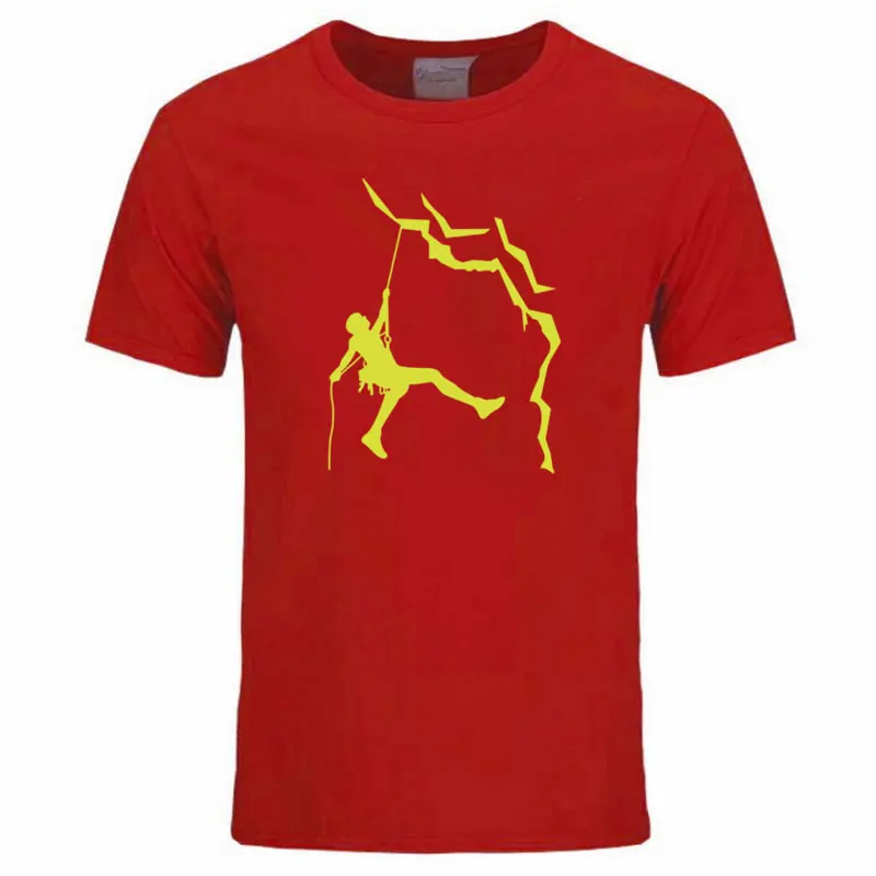 Мужская футболка с коротким рукавом летняя хлопковая Футболка принтом Funny Mountain