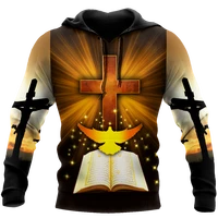 jesus christ holy bible casual hoodie spring unisex 3d all over printed sublimation zipper pullover menwomens sweatshirt
