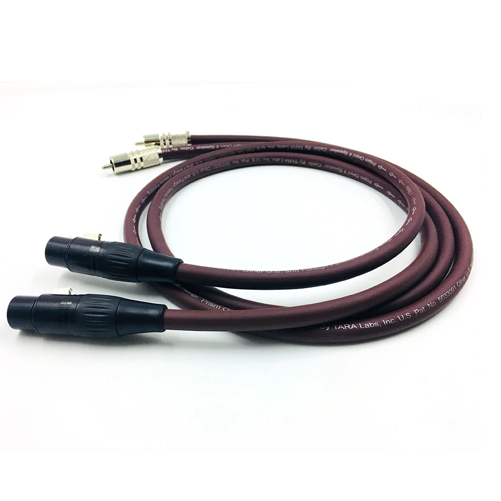 1 пара Hi end HIFI 2RCA TO 2XLR OFC PCOCC Female XLR к Male RCA аудио кабель кабели проводная линия|Кабели