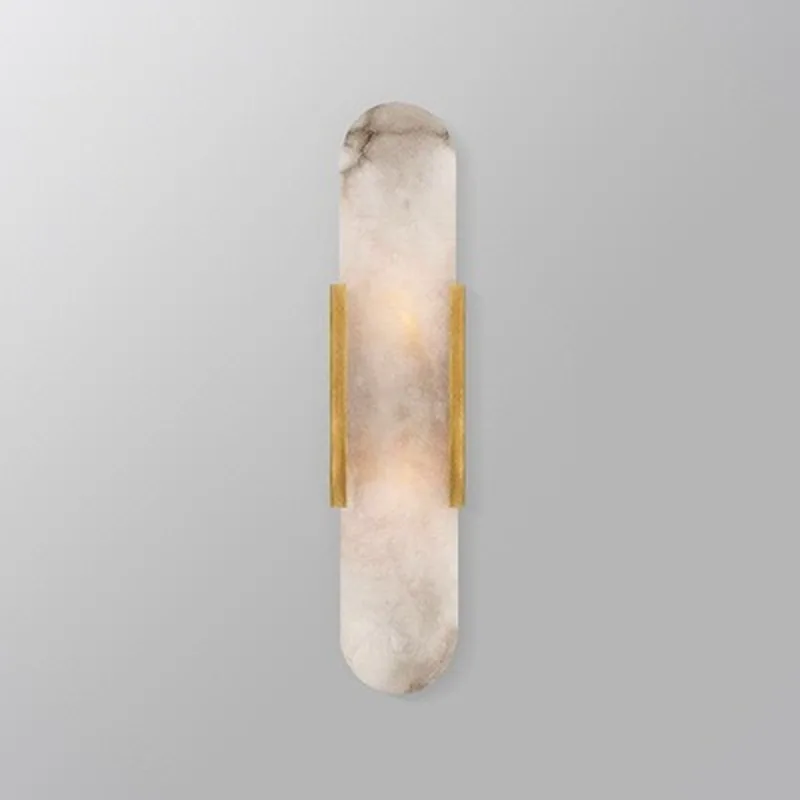 

Energy Saver-Postmodern Creative Natural Marble Led Wall Lamp Hardware Parlor Bedroom Bedside Hotel Club Study IndoorWall Sconce