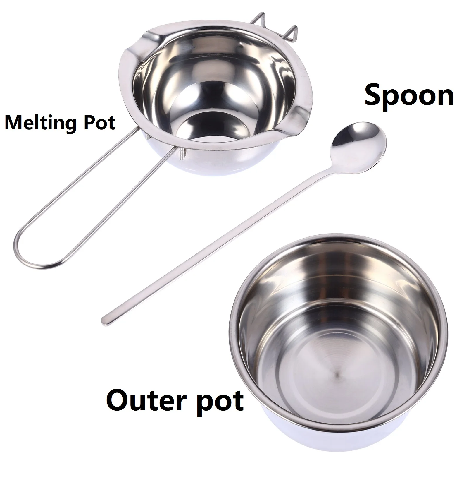 Кастрюля для таяния шоколада из нержавеющей стали чаша масла с длинной ручкой