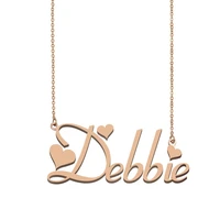 debbie name necklace custom name necklace for women girls best friends birthday wedding christmas mother days gift