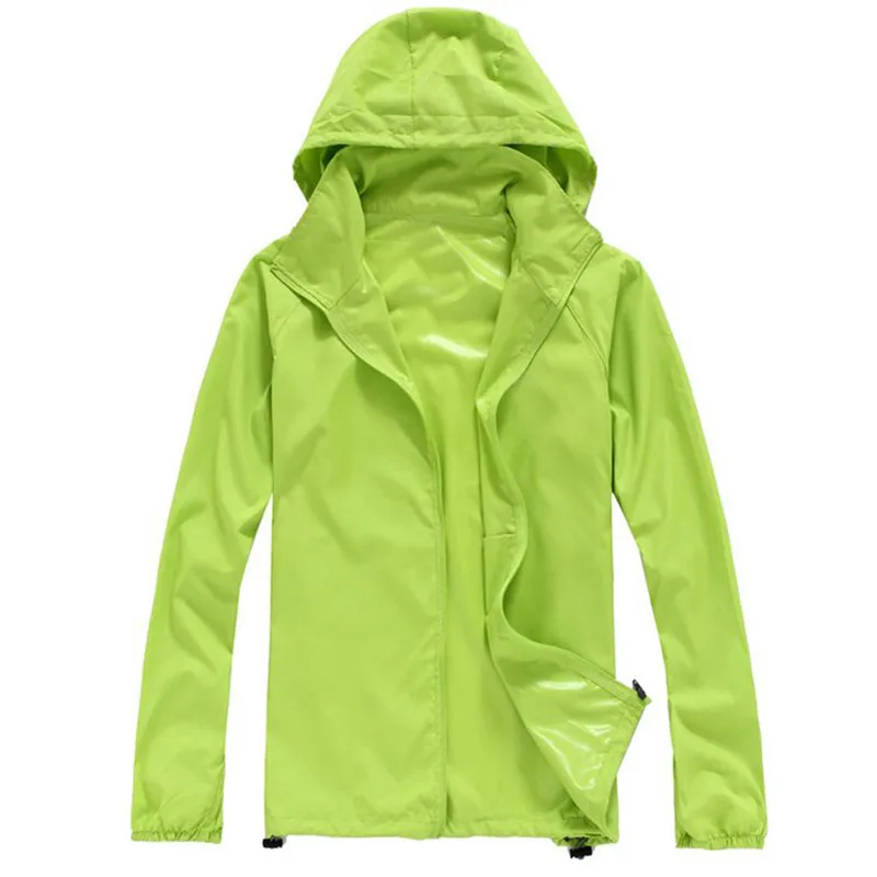 Водонепроницаемый дождевая куртка дождевик Для женщин мужчин спортивные пальто