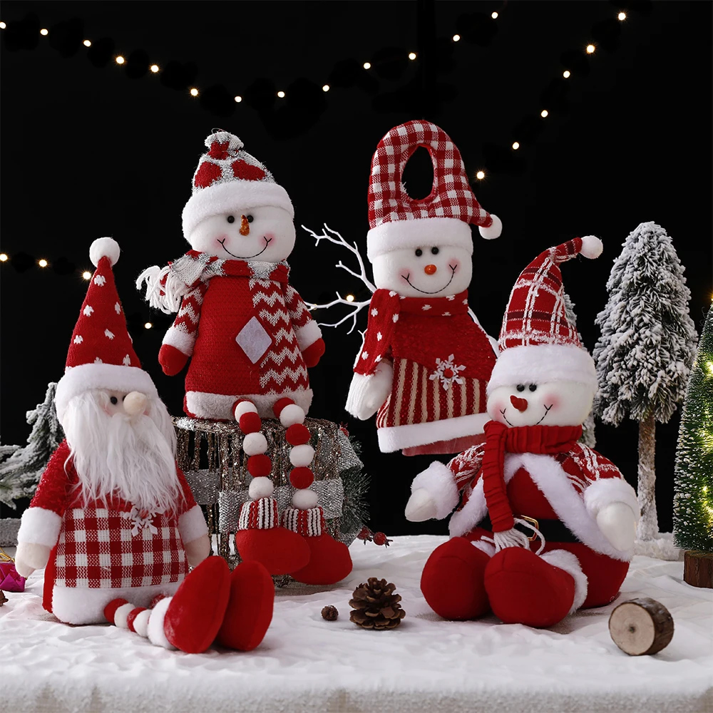 Рождественское украшение подвесные сидячие куклы ручной работы Искусственная