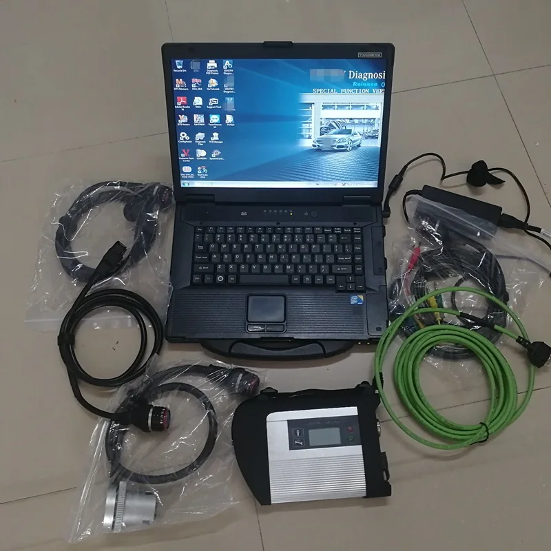 OBD2 сканер MB STAR C4 DTS engineer software HHTwin X V06.2021 HDD в подержанном ноутбуке CF52 I5 4G для Mercede