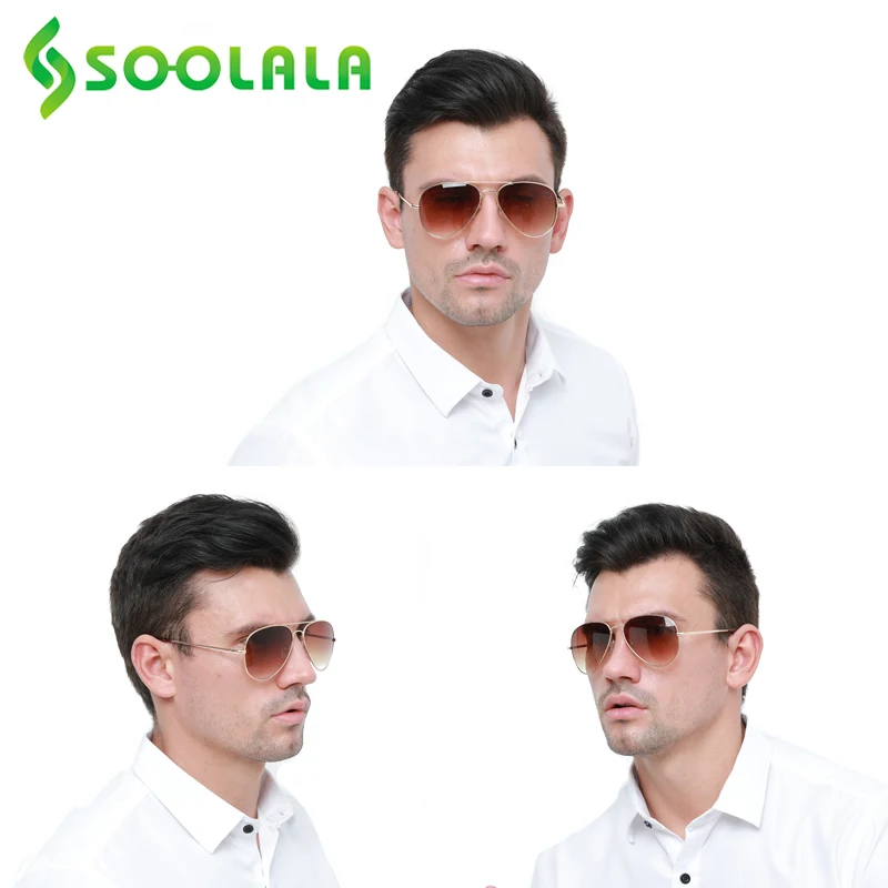SOOLALA Metal Bifocal Sunglasses Reading Glasses Women Men Eyeglasses Okulary +1.0 1.5 2.0 2.5 3.0 3.5 | Аксессуары для одежды