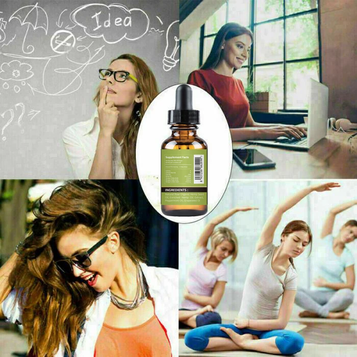 Конопляное масло 7000 мг содержит КБР 100% натуральный уход за сном антистрессовый
