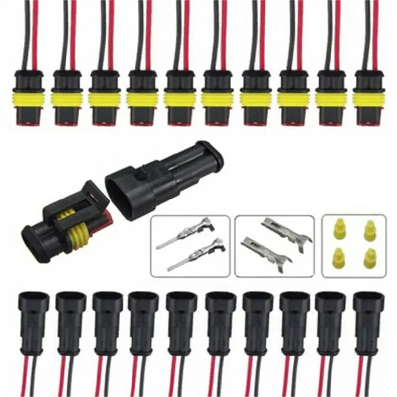 

Car Electrical Connector Plug Waterproof With Wire AWG Marine Supplies Accessory