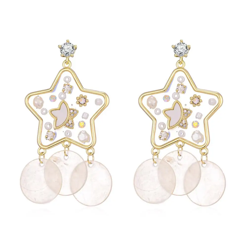 Серьги подвески женские длинные из меди и металла|Серьги-подвески| |