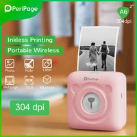 peripage homework printer hd 304dpi mini printer pocket printer wireless thermal photo for mobile android and iphone for kids