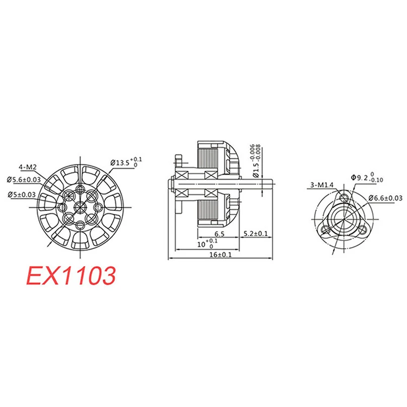 Happymodel EX1103 1103 6000KV 8000KV 12000KV 2 4S бесщеточный двигатель для палочки Sailfly X модели