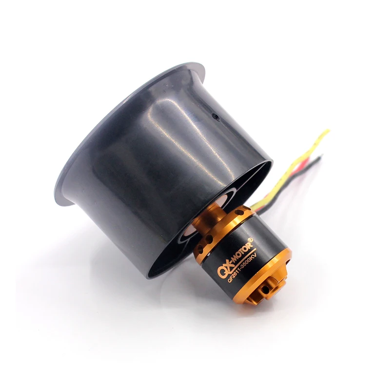 

QX-MOTOR QF2611 3500KV 4500KV бесщеточный двигатель с объективом 55 мм 6 весла 64 мм 5 весла EDF импеллер для дрона с дистанционным управлением Канальные