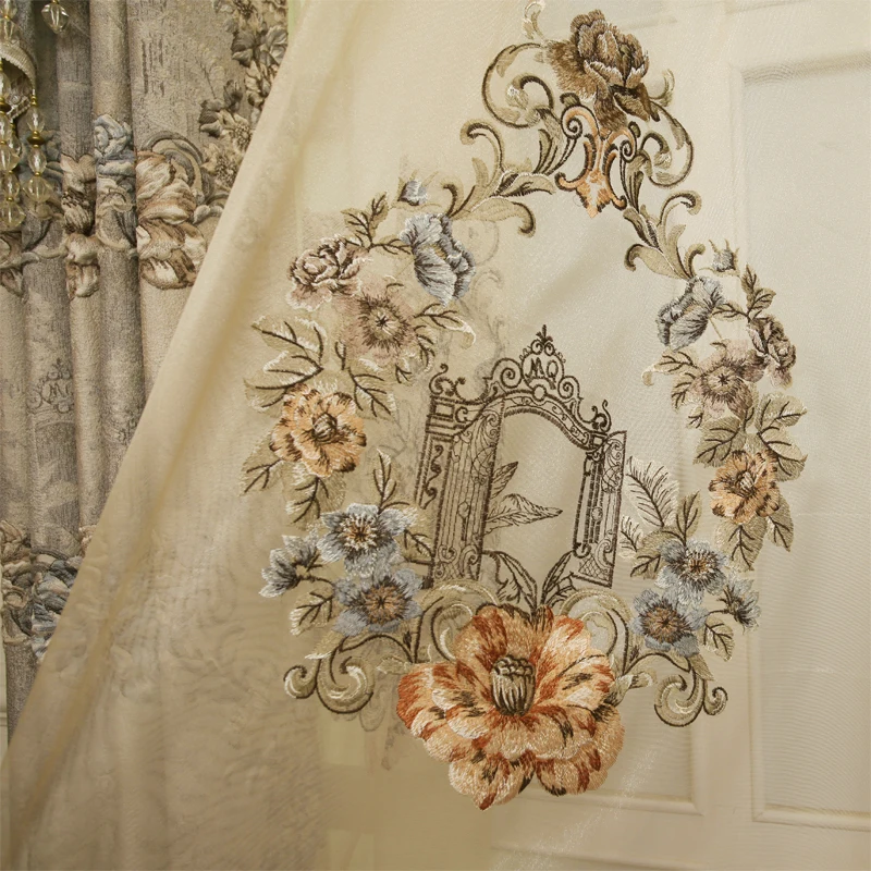 Европейские Роскошные 4D жаккардовые затемненные занавески для спальни высокое