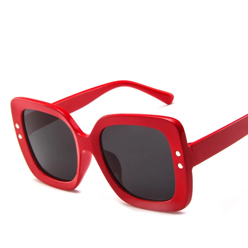 Женские квадратные солнцезащитные очки большие женские модные брендовые