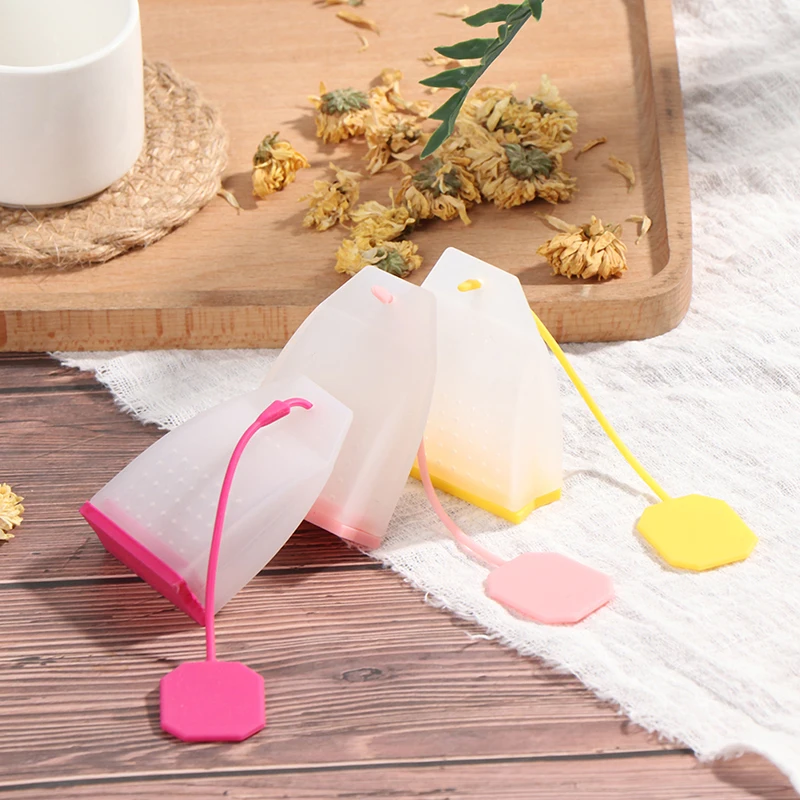 

1Pcs Bag Style Silicone Tea Infusers Tea Strainers Herbal Spice Tea Infuser Filters Scented Kitchen Coffee Tea Tools