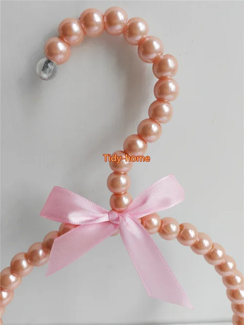 1 шт. Высший сорт белый розовый сладкий лук ABS жемчужный шарф Вешалка шелковые