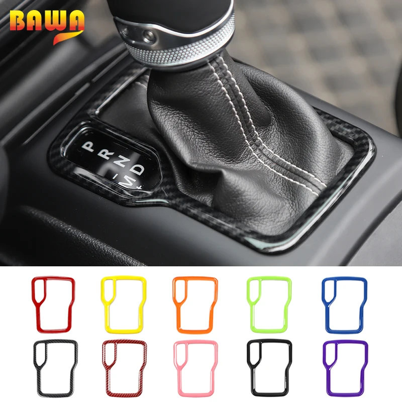 

BAWA ABS Gear Shift Panel Decoration Cover for Jeep Wrangler JL 2018 Gear decorative ring for Jeep JL Wrangler Car Accessories