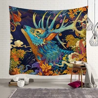 cilected color art tapestry wall hanging poly section whale dragon print wall bohemian bed blanket towel tablecloth curtains