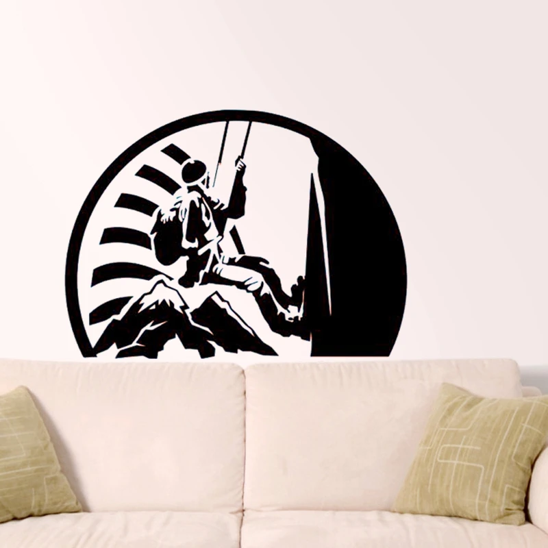 

Rock Climbing Wall Sticker Vinyl Climber Wall Decals Decor Mural Home Decoration Extreme Sports Climbing Car Decal