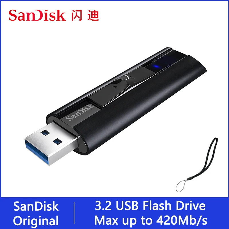 Sandisk 3 2 USB флэш-накопитель 512 ГБ 256 128 высокого Скорость max 420 м Pendrive флеш-диск на