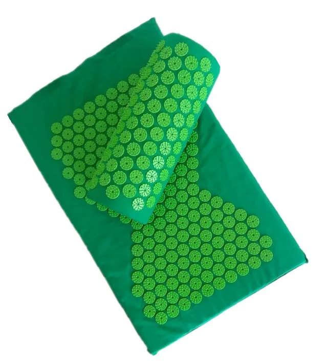 Акупунктурный Массажный коврик для йоги массажный с иглой шеи на голове черный