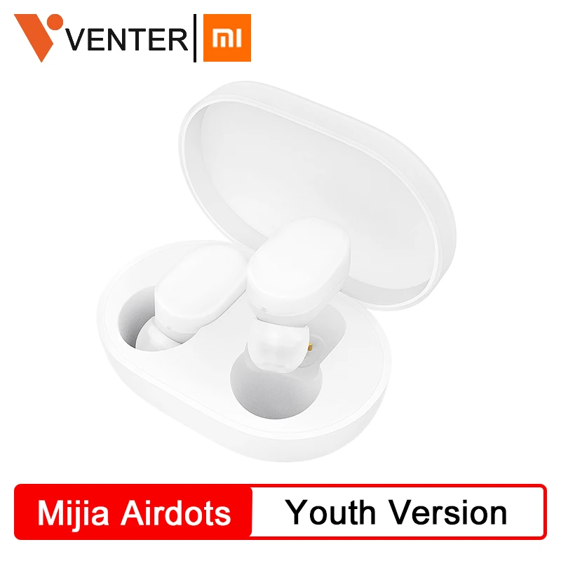 Xiaomi Mijia Airdots TWS Bluetooth Наушники Молодежная версия стерео бас BT 5.0 Наушники с микрофоном Handsfree Наушники AI Control
