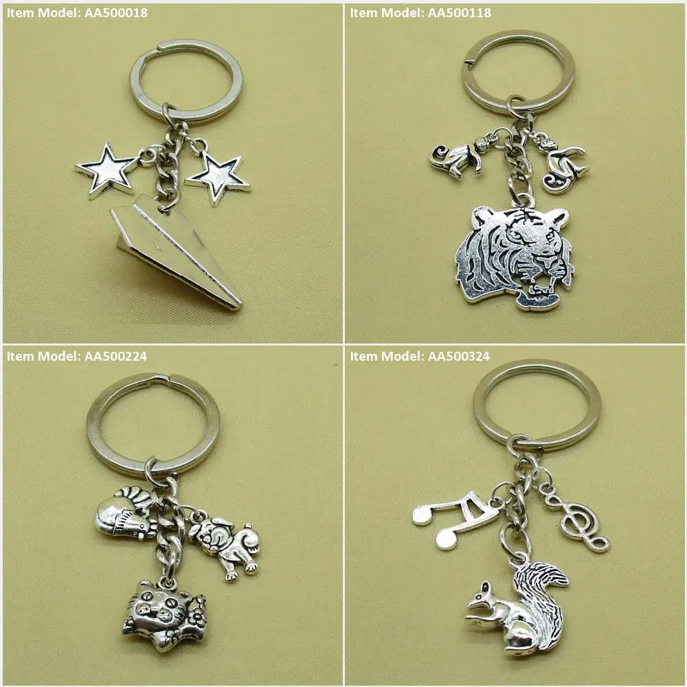 Брелок для ключей космический корабль самолет бумага Звезда Пентаграмма голова